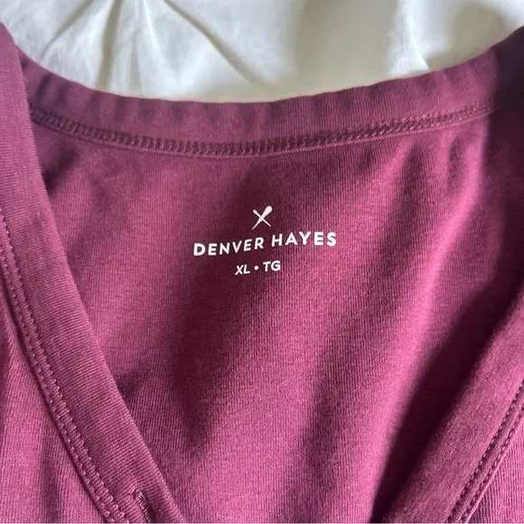 Womens XL Denver Hayes Red Sleeveless Tank Top - Picture 2 of 5